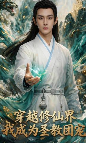 短剧《穿越修仙界，我成为圣教团宠》海报