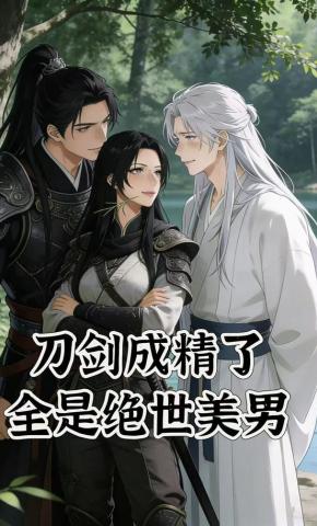短剧《刀剑成精了，全是绝世美男》海报
