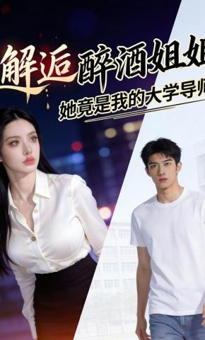 短剧《邂逅醉酒姐姐，她竟是我的大学导师》海报