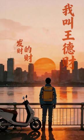 短剧《我叫王德财发财的财》海报