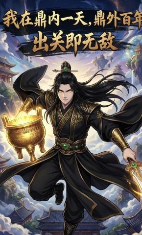 短剧《我在鼎内一天，鼎外百年，出关即无敌》海报