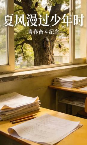 短剧《夏风漫过少年时》海报