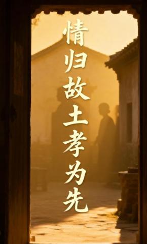 短剧《情归故土孝为先》海报