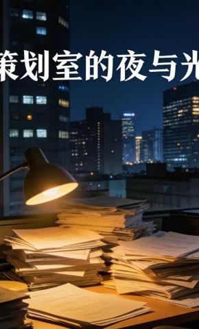 短剧《策划室的夜与光》海报