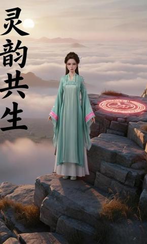 短剧《灵韵共生》海报