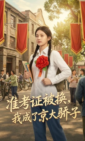 短剧《准考证被换，我成了京大骄子》海报
