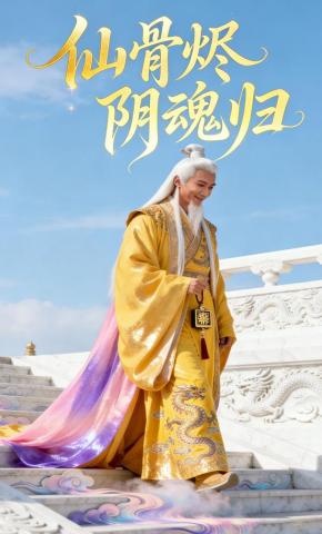 短剧《仙骨烬阴魂归》海报