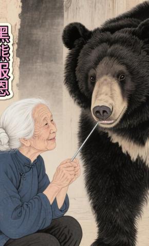 短剧《黑熊报恩》海报