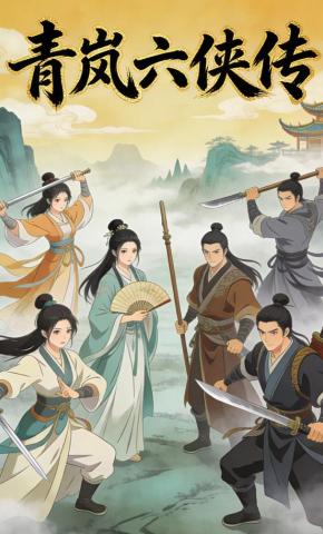 短剧《青岚六侠传》海报