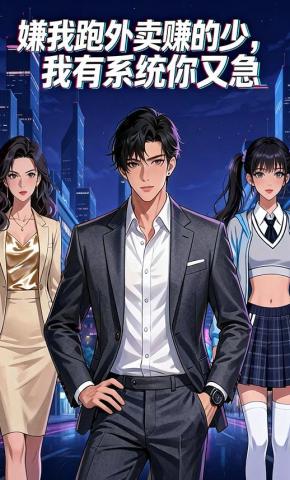 短剧《嫌我跑外卖赚的少，我有系统你又急》海报