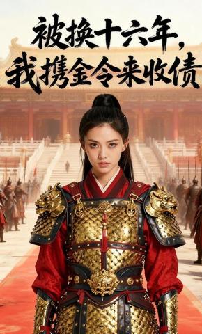 短剧《被换十六年，我携金令来收债》海报