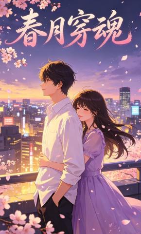 短剧《春月穿魂》海报