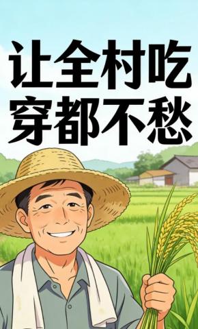 短剧《让全村吃穿都不愁》海报