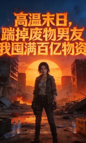 短剧《高温末日，踹掉废物男友我囤满百亿物资》海报