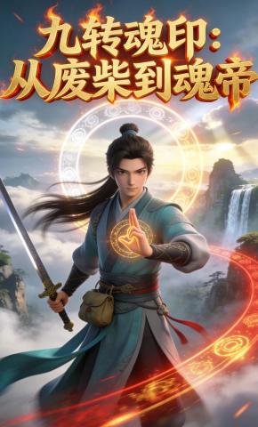 短剧《九转魂印：从废柴到魂帝》海报
