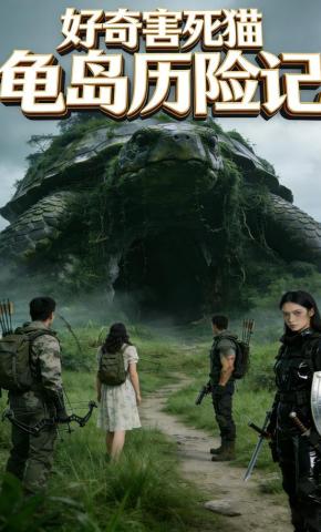 短剧《好奇害死猫，龟岛历险记》海报