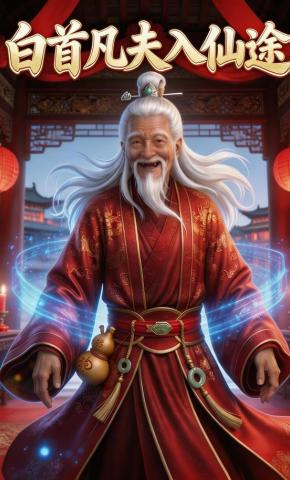 短剧《白首凡夫入仙途》海报