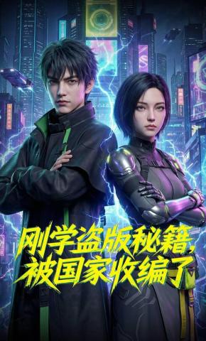 短剧《刚学盗版秘籍，被国家收编了》海报