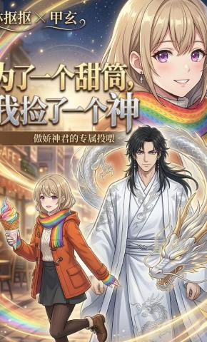 短剧《为了一个甜筒，我捡了一个神》海报