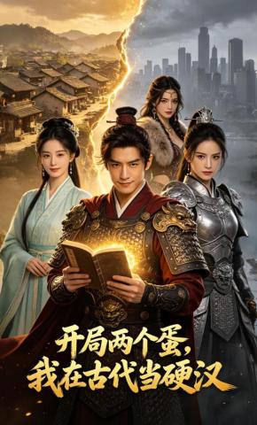 短剧《开局两个蛋，我在古代当硬汉》海报