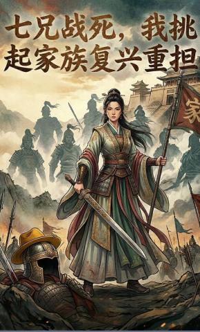 短剧《七兄战死，我挑起家族复兴重担》海报