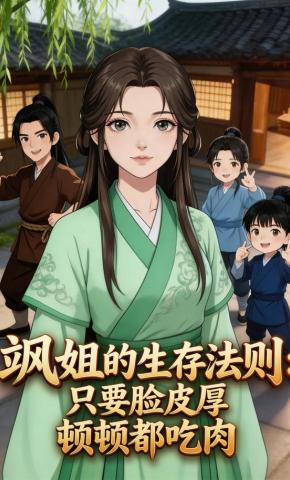 短剧《飒姐的生存法则：只要脸皮厚顿顿都吃肉》海报