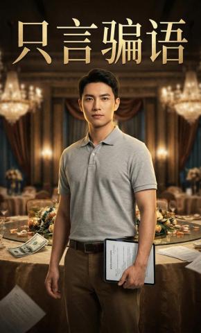 短剧《只言骗语》海报