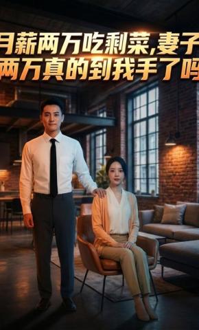 短剧《月薪两万吃剩菜，妻子：两万真的到我手了吗》海报