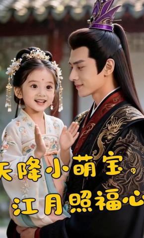 短剧《天降小萌宝，江月照福心》海报