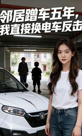 短剧《邻居蹭车五年，我直接换电车反击》海报