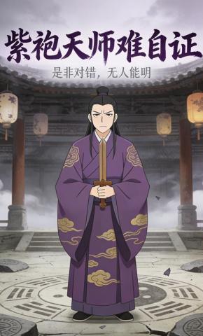 短剧《紫袍天师难自证》海报