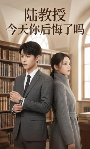 短剧《陆教授今天你后悔了吗》海报