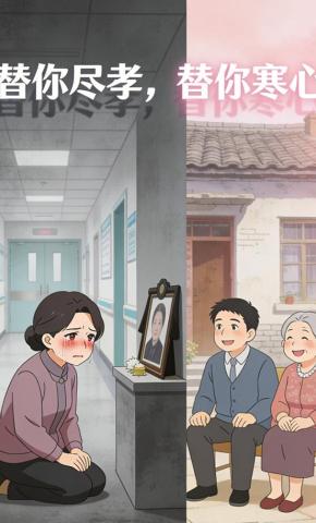 短剧《替你尽孝，替你寒心》海报