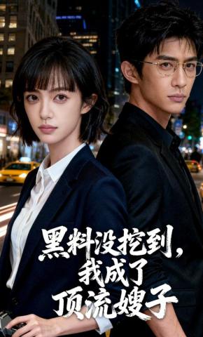 短剧《黑料没挖到，我成了顶流嫂子》海报