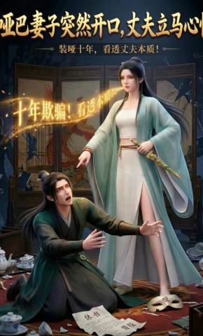 短剧《哑巴妻子突然开口，丈夫立马心慌》海报