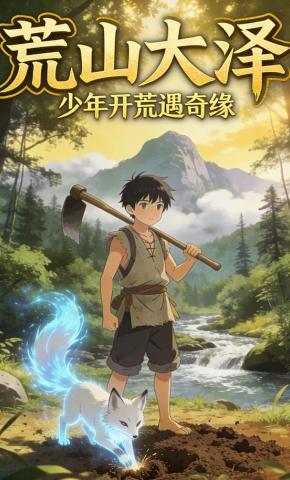 短剧《荒山大泽：少年开荒遇奇缘》海报