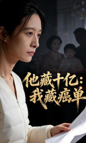 短剧《他藏十亿：我藏癌单》海报