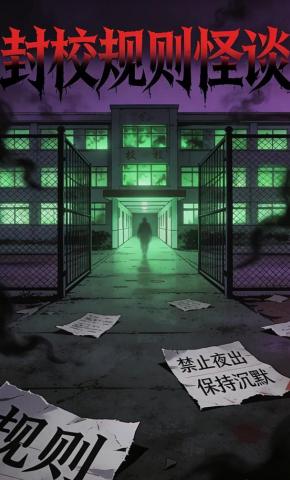 短剧《封校规则怪谈》海报