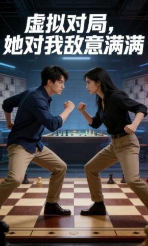 短剧《虚拟对局，她对我敌意满满》海报