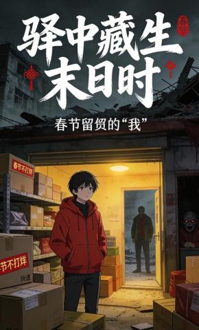 短剧《驿中藏生末日时》海报