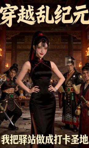 短剧《穿越乱纪元，我把驿站做成打卡圣地》海报