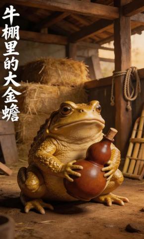 短剧《牛棚里的大金蟾》海报