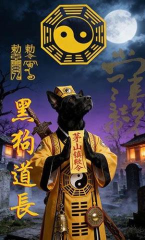 短剧《黑狗道长》海报