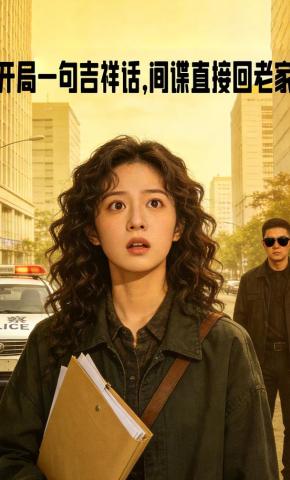 短剧《开局一句吉祥话，间谍直接回老家》海报