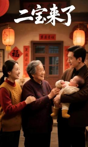 短剧《二宝来了》海报