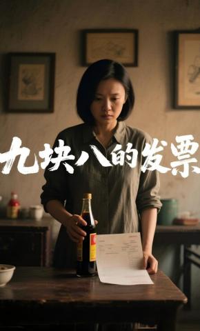 短剧《九块八的发票》海报