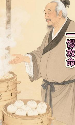 短剧《一馒救命》海报