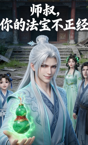 短剧《师叔，你的法宝不正经》海报