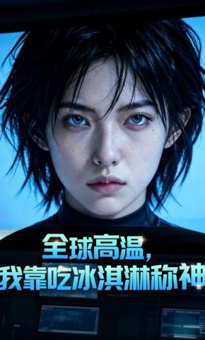 短剧《全球高温，我靠吃冰淇淋称神》海报