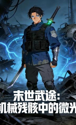 短剧《末世武途：机械残骸中的微光》海报